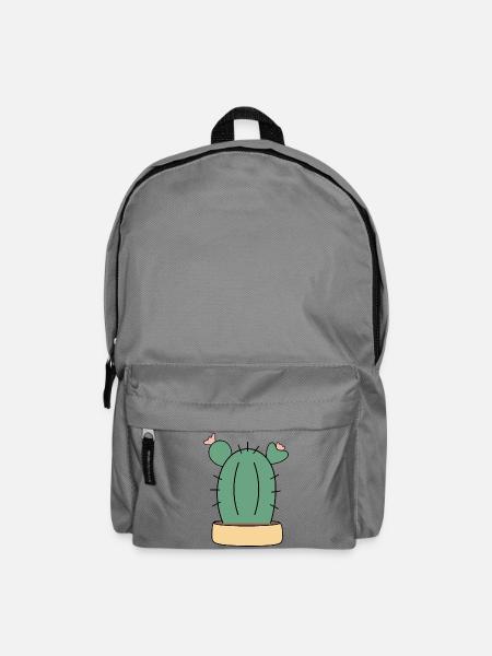 Kaktus, Kakteen, Sukkulenten, Pflanze - Rucksack - Mittelgrau