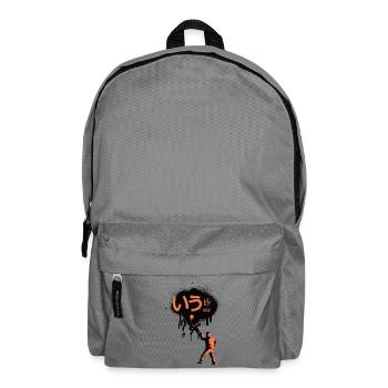 Abstrakt Sprayer Logo - Rucksack - Mittelgrau - Vorne