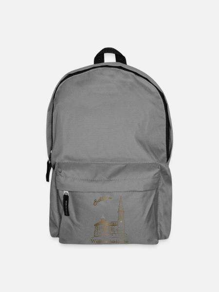 Weihnachtskirche Bethlehem, handgezeichnet - Rucksack - Mittelgrau
