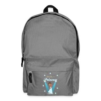 Papa Prinzessin - Rucksack - Mittelgrau - Vorne