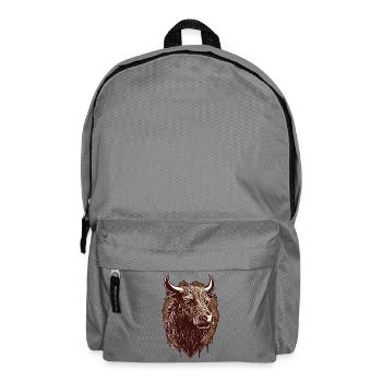 Bull's Head - Backpack - elephant grey - Front