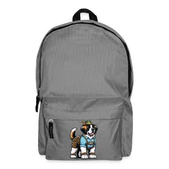 St. Bernard Dog Bavaria - Backpack - elephant grey - Front