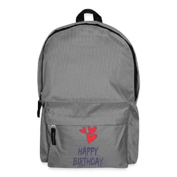 HAPPY BIRTHDAY. HAPPY BIRTHDAY. ANNIVERSARY. - Backpack - elephant grey - Front