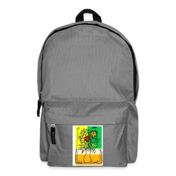 EC Flowers I Holiday I Gift I Summer I Mother's Day - Backpack - elephant grey - Front