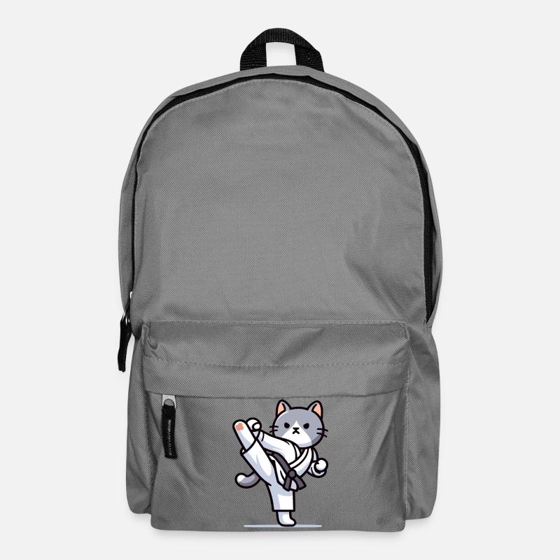 Karaté Kitty : le combattant félin - Sac à dos - gris éléphant