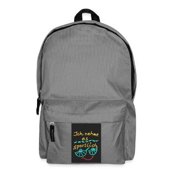 EG Sport I Holiday I Sayings I Positive I Cool - Backpack - elephant grey - Front