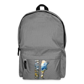 Aquarell Landkarte Argentinien - Rucksack - Mittelgrau - Vorne