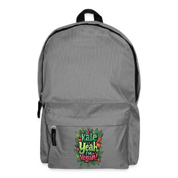 KALE JA, ICH BIN VEGANER! - Rucksack - Mittelgrau - Vorne
