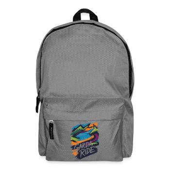 Design der Radtour in den Bergen und am Gardasee - Rucksack - Mittelgrau - Vorne