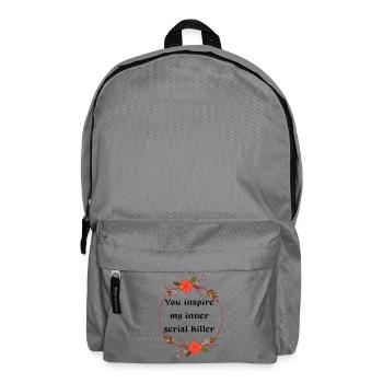 Serial killer - Rucksack - Mittelgrau - Vorne