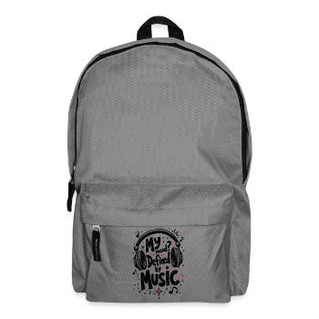 MON HUMEUR ? DÉFINI PAR LA MUSIQUE - Sac à dos - gris éléphant - Devant