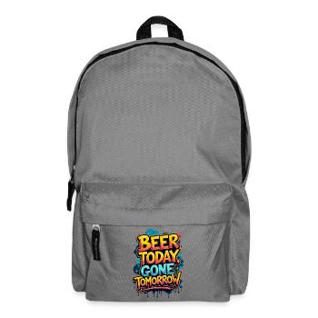 LA BIÈRE AUJOURD’HUI, DISPARUE DEMAIN - Sac à dos - gris éléphant - Devant