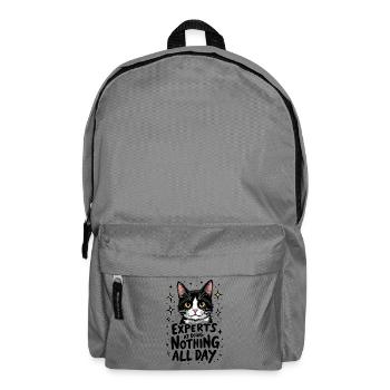 KATZEN: EXPERTEN DARIN, DEN GANZEN TAG NICHTS ZU TUN - Rucksack - Mittelgrau - Vorne
