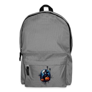 Une scène d’Halloween effrayante - Sac à dos - gris éléphant - Devant