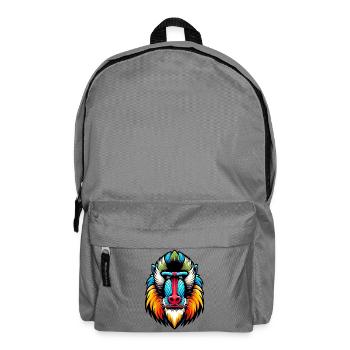 Mandrill-Affe - Rucksack - Mittelgrau - Vorne