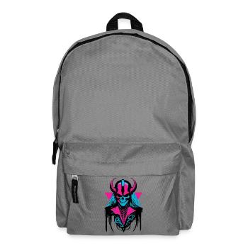 Retro-Zombie - Rucksack - Mittelgrau - Vorne