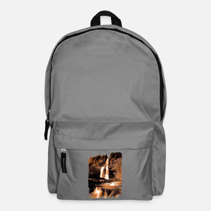 Natural waterfall in earth tones - Backpack - elephant grey
