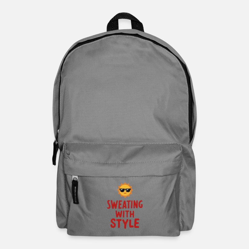 Sweating with Style - Backpack - elephant grey