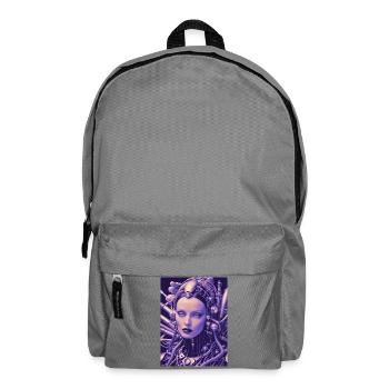 BioCyber Queen: Metal Portrait - Backpack - elephant grey - Front