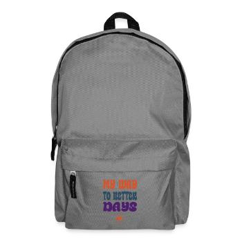 My Way to Better Days – Retro Vibes - Backpack - elephant grey - Front