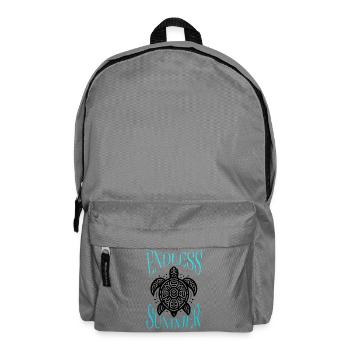 Tropical sea turtle - Backpack - elephant grey - Front