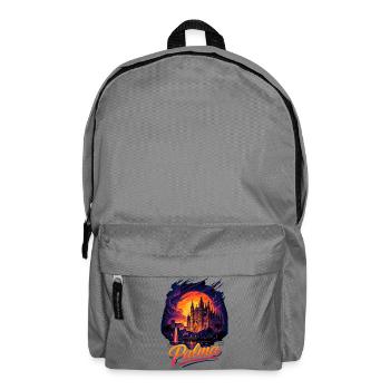 Palma Hauptstadt Mallorca Silhouette Geschenk - Rucksack - Mittelgrau - Vorne