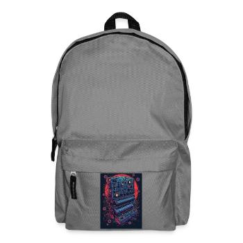 Futuristic electronic music device - Backpack - elephant grey - Front