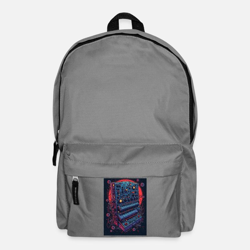 Futuristisches elektronisches Musikgerät - Rucksack - Mittelgrau