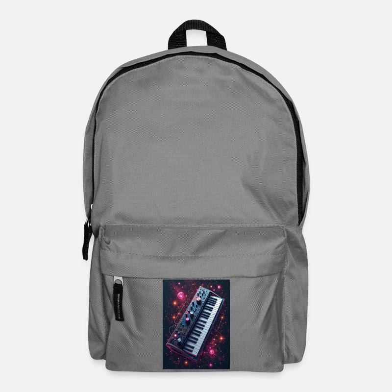 Kosmisches Musik-Keyboard - Rucksack - Mittelgrau