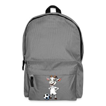 Goats Football / Footballer Goat - Backpack - elephant grey - Front