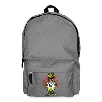 Je suis un vieux dinosaure - Sac à dos - gris éléphant - Devant