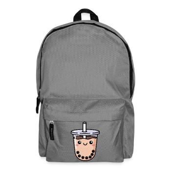 Thé aux perles kawaii pour les amateurs de thé boba - Sac à dos - gris éléphant - Devant
