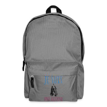I'm a Unicorn, Dog in Disguise - Backpack - elephant grey - Front