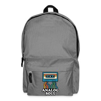 Conception de cassette Soul analogique - Sac à dos - gris éléphant - Devant