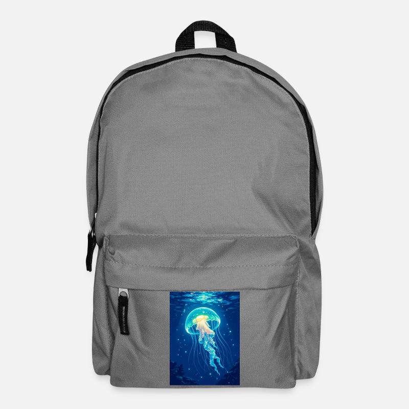 Bioluminescent Jellyfish A floating light - Backpack - elephant grey