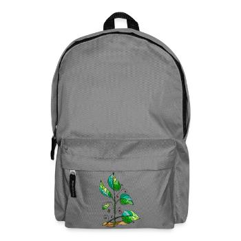 leaves - Backpack - elephant grey - Front