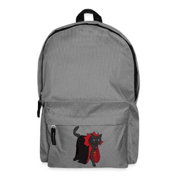 Nocturnal Vampire Cat - Backpack - elephant grey - Front