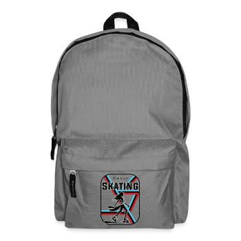 Conception de patins – Born to Roll - Sac à dos - gris éléphant - Devant