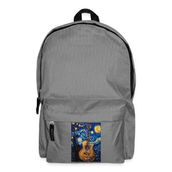 Gitarre Van Gogh Sternennacht - Rucksack - Mittelgrau - Vorne