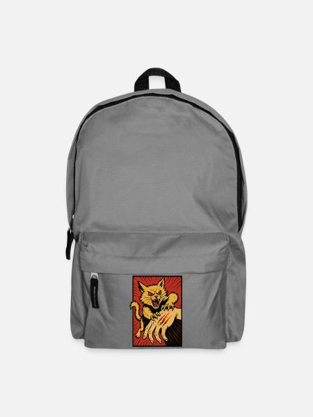 Crimson Claw Cat Angriff - Rucksack - Mittelgrau