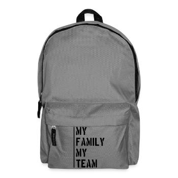 Dicton de l’équipe familiale - Sac à dos - gris éléphant - Devant