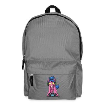 Gamer Pony Neon Headset avec Lightning Colors Gaming - Sac à dos - gris éléphant - Devant