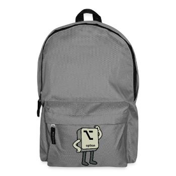 Option-Button - Rucksack - Mittelgrau - Vorne
