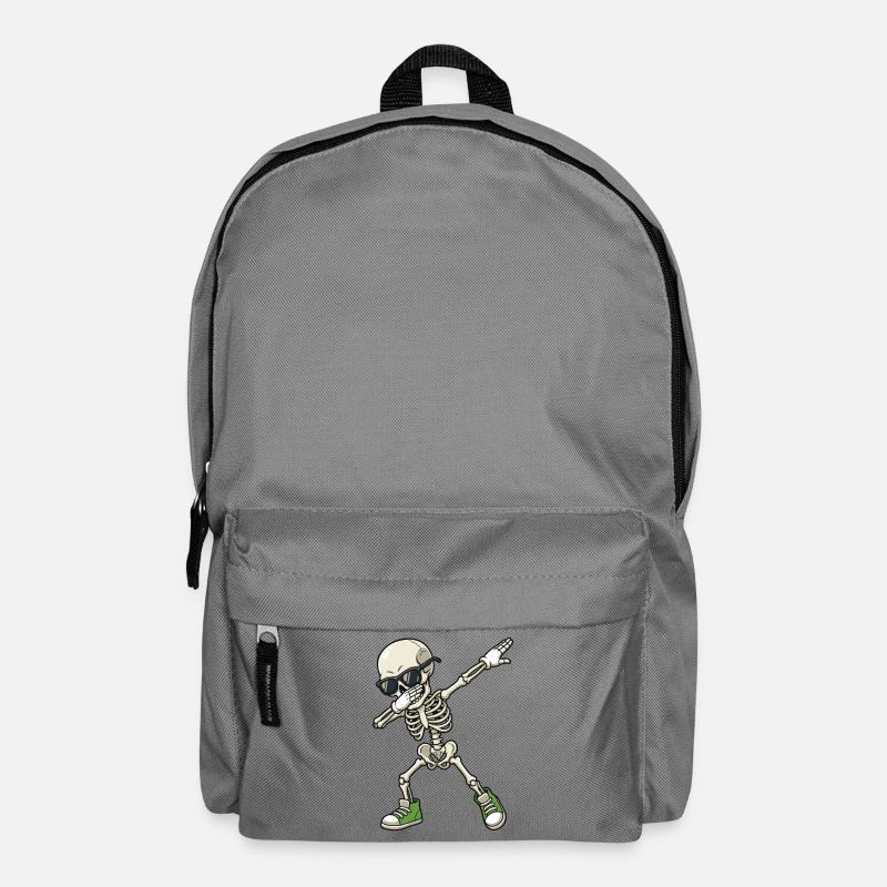 Dab Skelett Cartoon - Rucksack - Mittelgrau