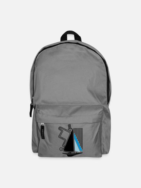 Sailing Yacht & Regatta Course Sailboat Sailing Yacht - Backpack - elephant grey