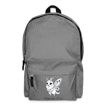 Un papillon étrange mais mignon du 8e anniversaire - Sac à dos - gris éléphant - Devant