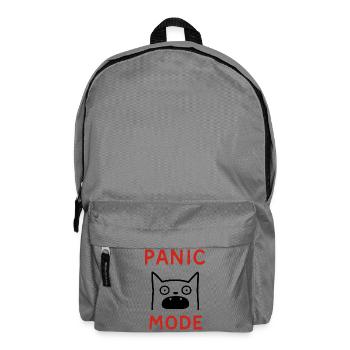 Cat panic mode - Backpack - elephant grey - Front