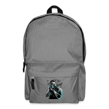 Fotograf mit Kamera Männer Motiv - Rucksack - Mittelgrau - Vorne