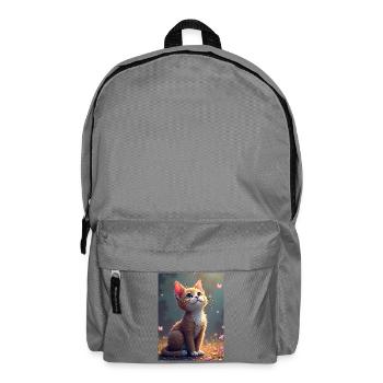 chaton_mignon - Sac à dos - gris éléphant - Devant