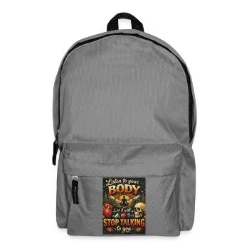 Écoute ton corps ou il parle - Sac à dos - gris éléphant - Devant
